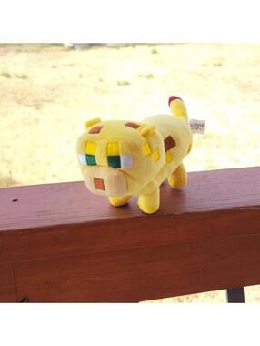 Minecraft Mojang Yellow Ocelot Cat Plush